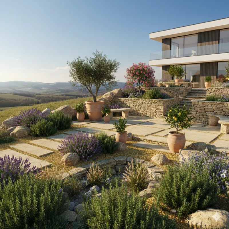 Mediterrán kert Kaposváron