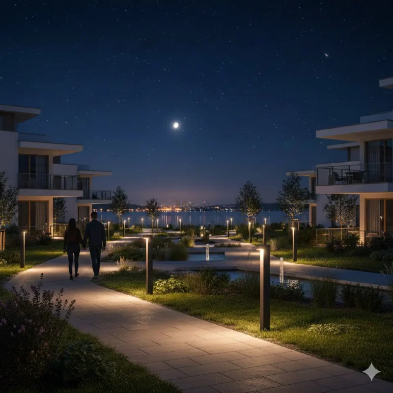 A szolár kerti világítás előnyei lakóparkokban Siófok környékén