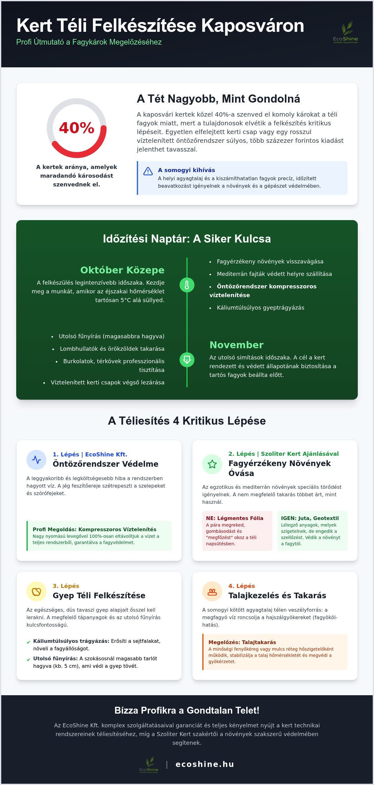 Kert Téli Felkészítése Kaposvár: Profi Útmutató 2026