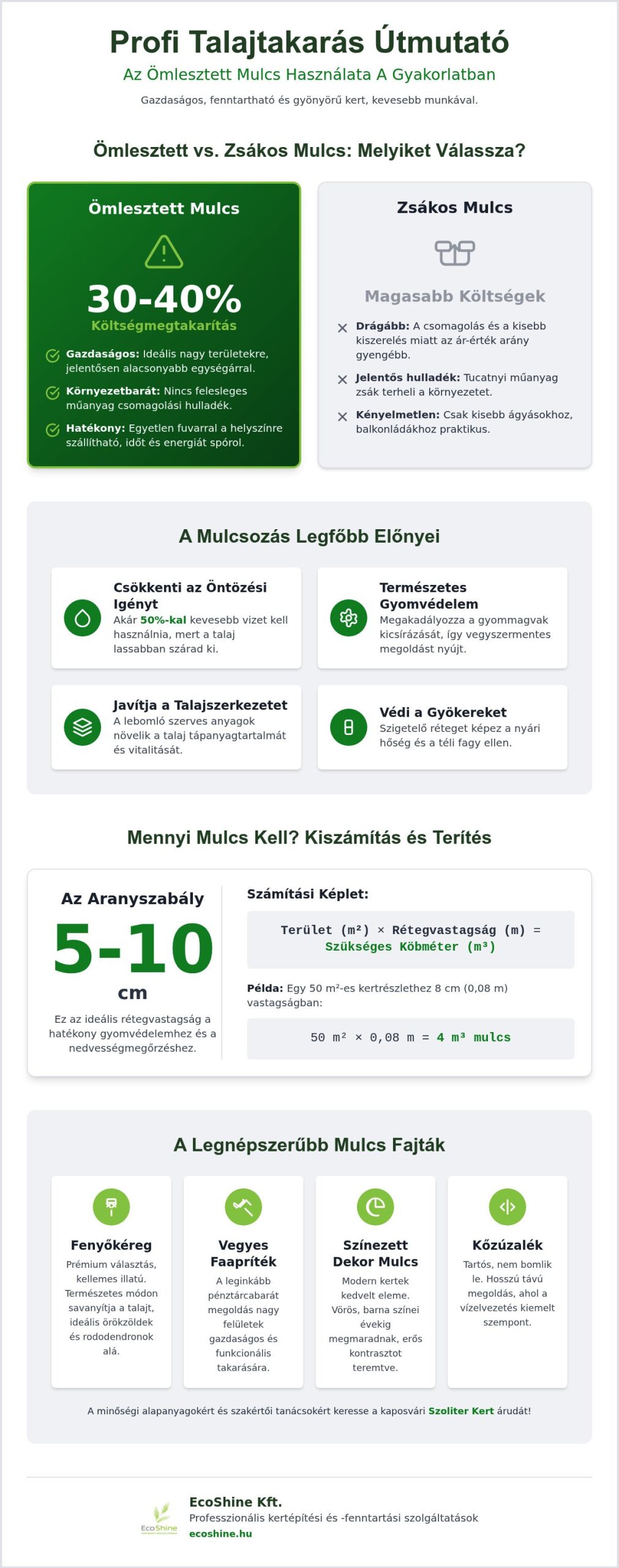 Ömlesztett mulcs: Útmutató a gazdaságos kertépítéshez