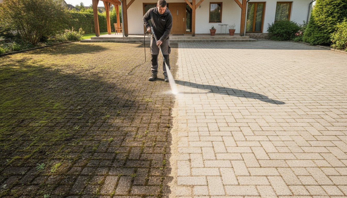 Térkő Tisztítása Mohától: Profi Módszerek 2026
